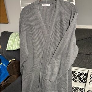 89th & Madison Men's Charcoal Cardigan